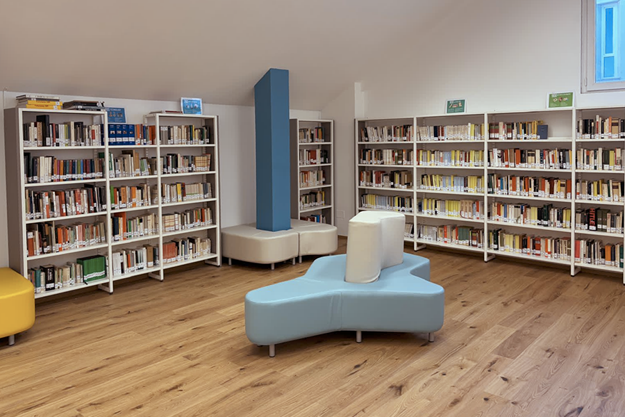 biblioteca del liceo Ferraris ambiente 1